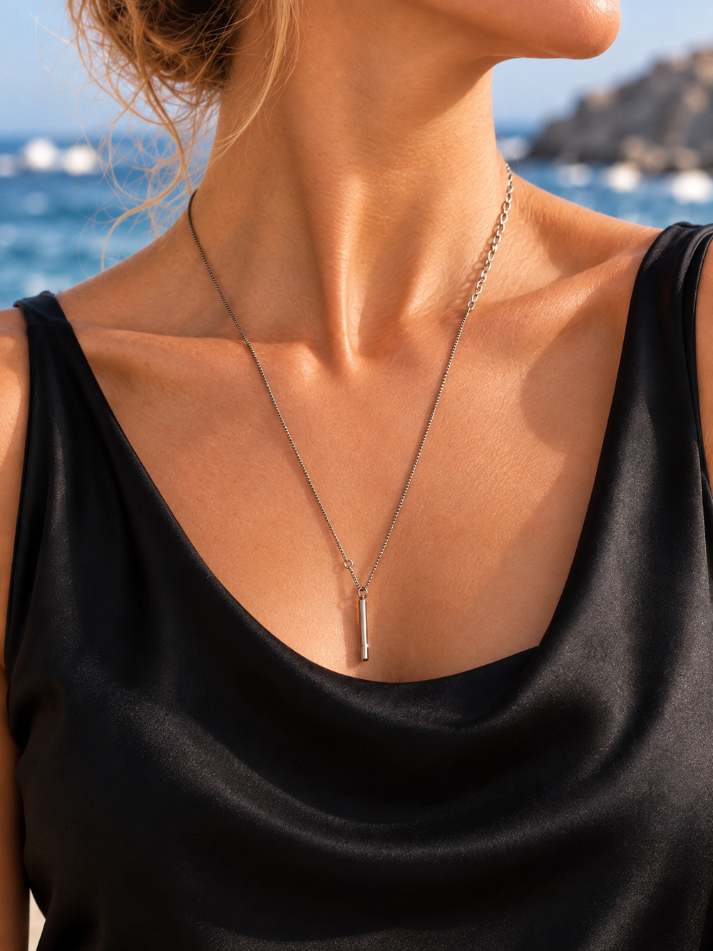 βοΈ Silver-Tone Necklace | Minimal Design | Silver-Tone π